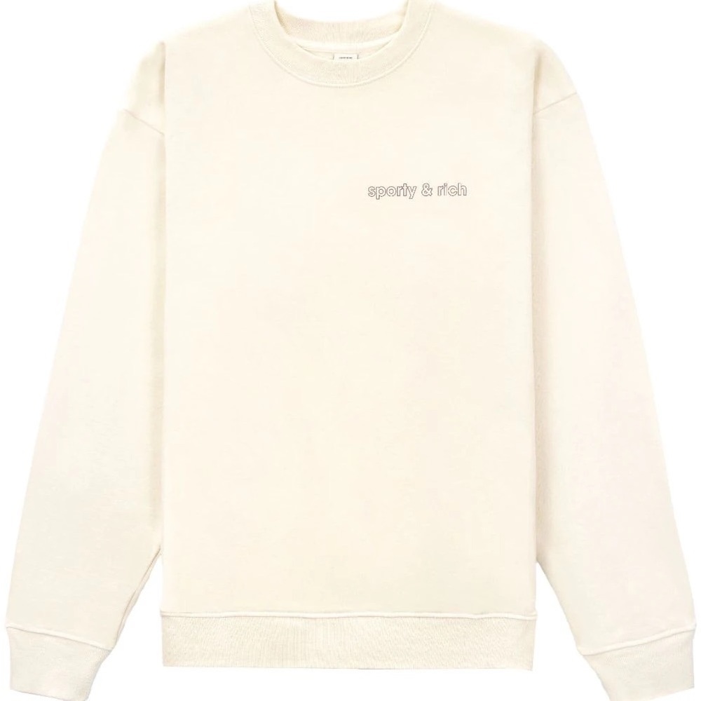 Sporty & Rich Avant Garde Logo Print Sweatshirt XL